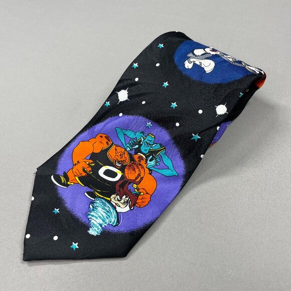 Warner Bros. Other - Vintage Looney Toons Space Jam Mens Tie 1996 cartoon basketball bugs monstars